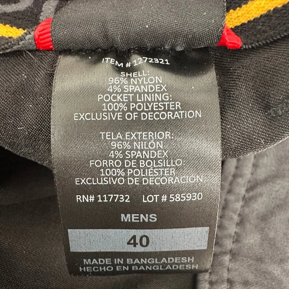 Gerry Shorts Mens 40 Black Outdoor Hiking Nylon Spandex Stretch‎ Flat Front